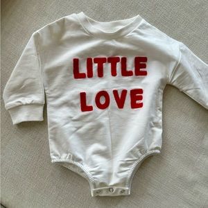 little love romper • size 3-6 mos